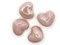 4 16mm Light Pink Porcelain Heart Beads Valentine's Day Beads